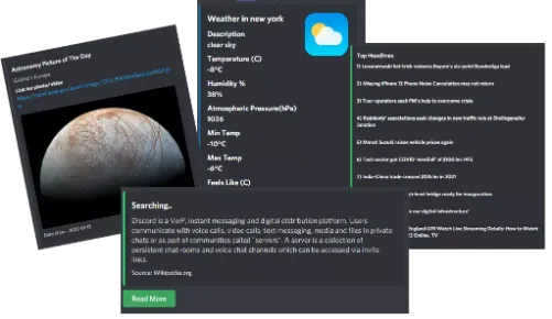 Chit-Chat info commands example